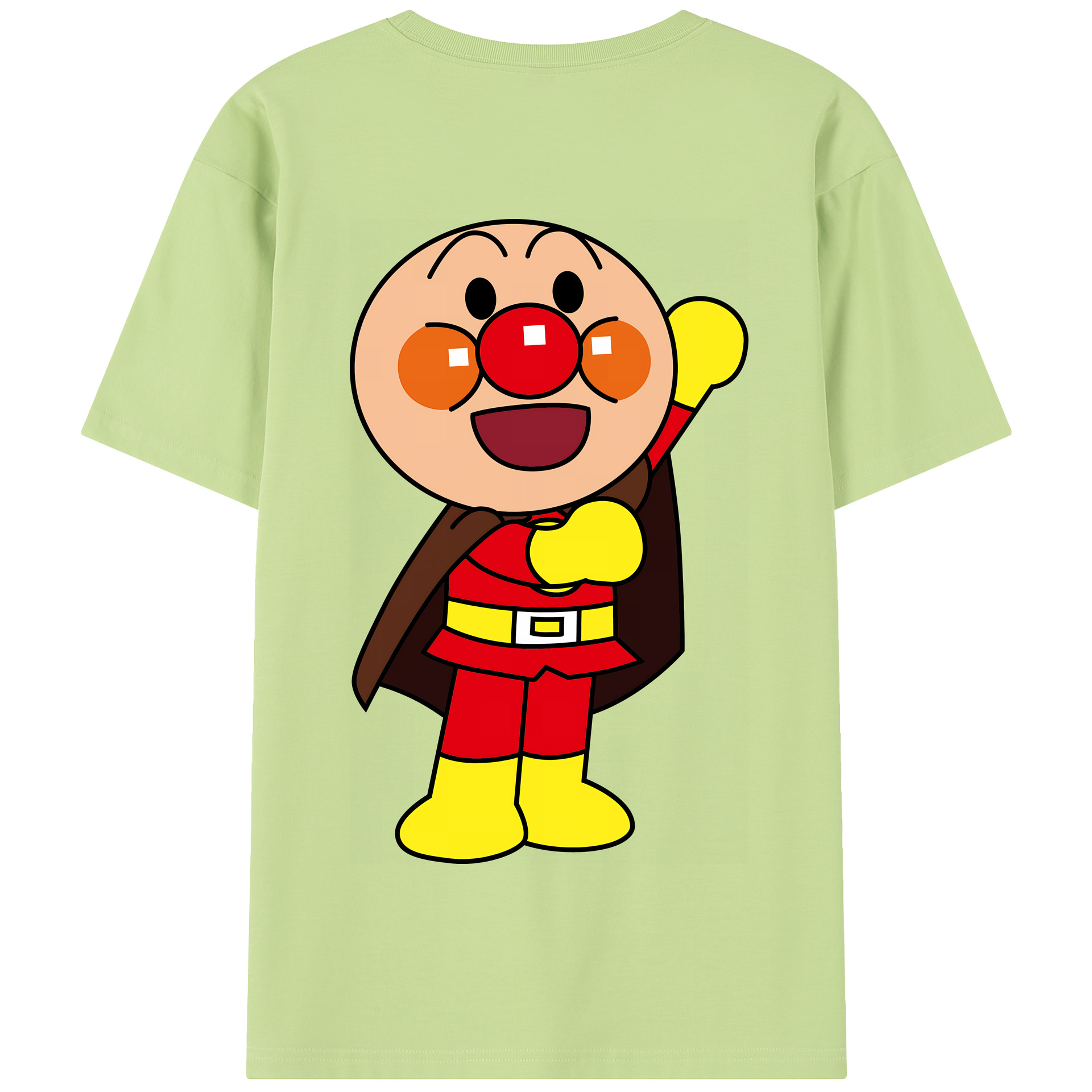 （画像用） アンパンマン Anpanman 綿100％半袖Tシャツ（背面プリント）